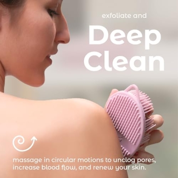 MainBasics Silicone Body Scrubber Pro - Exfoliate & Cleanse