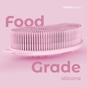 MainBasics Silicone Body Scrubber Pro - Exfoliate & Cleanse