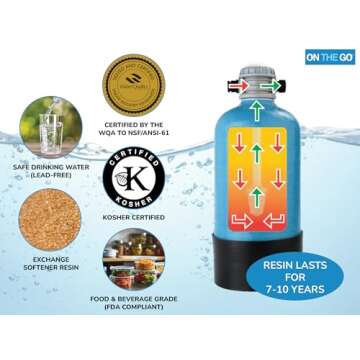 On The Go OTG4-DBLSOFT-Portable 16,000 Grain RV Water Softener (NOT made in China, assembled by U.S. Workers in Indiana)
