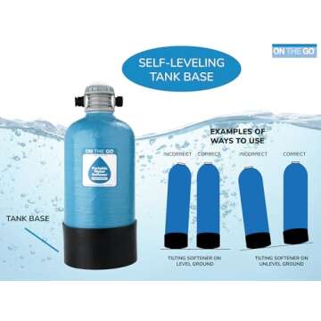 On The Go OTG4-DBLSOFT-Portable 16,000 Grain RV Water Softener (NOT made in China, assembled by U.S. Workers in Indiana)