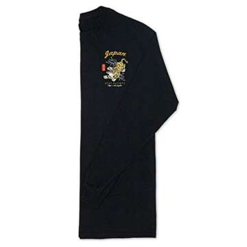 Riot Society Tiger Blossom Mens Long Sleeve T-Shirt - Black, Large