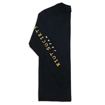 Riot Society Tiger Blossom Mens Long Sleeve T-Shirt - Black, Large