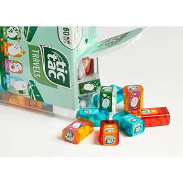 Tic Tac Travelers - 60 Mini Boxes of Refreshing Mints for On-the-Go
