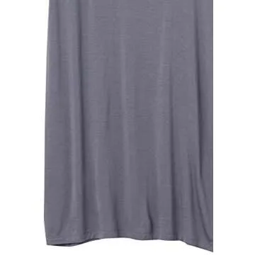 Daily Ritual Women's Jersey Short-Sleeve V-Neck T-Shirt Dress, Slate Grey, Medium