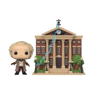 Funko Pop! Town: Back to The Future - Doc with Clock Tower Vinyl Figure