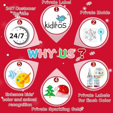 Kiditos Magic Water Elf Toy Kit, Aqua Fairy Water Gel Kit with 20 Magic Gels, 10 Christmas Molds. Christmas Gift, Birthday Gifts, Party Favors, Arts & Crafts DIY STEM Kits for Kids (20 Colors)