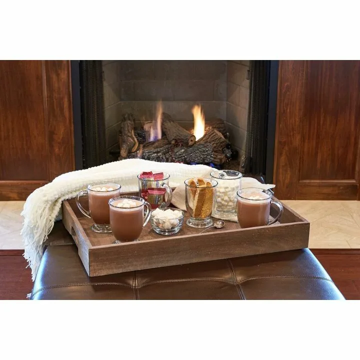 Anchor Hocking 16 oz Glass Coffee Mugs Set of 6