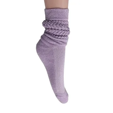 AWS Slouch Scrunch Socks for Women - Stylish Knee High Comfort