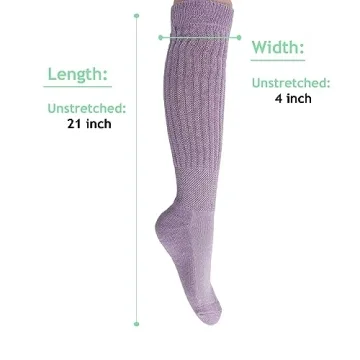 AWS Slouch Scrunch Socks for Women - Stylish Knee High Comfort