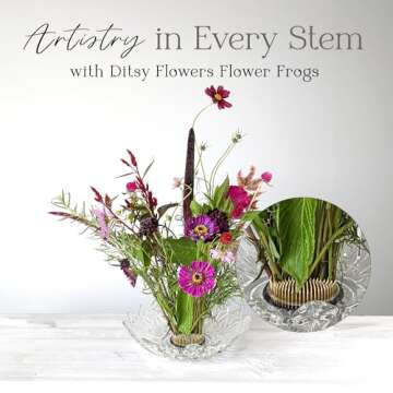 Ditsy Flowers Flower Frogs Set for Sustainable Arrangements