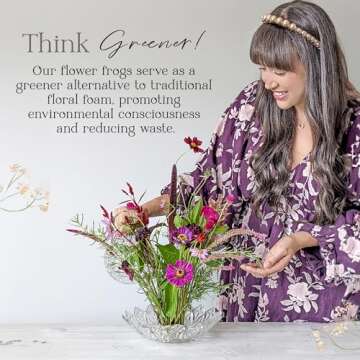 Ditsy Flowers Flower Frogs Set for Sustainable Arrangements