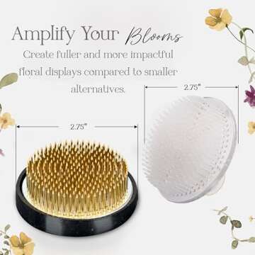 Ditsy Flowers Flower Frogs Set for Sustainable Arrangements