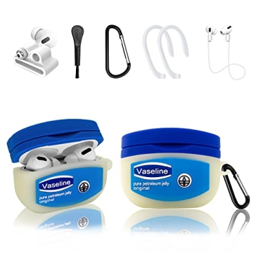 WQNIDE AirPods Pro Case with Cute Blue Bottle Design