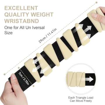 Wrist Weights Set of 2, Adjustable Wrist and Ankle Weights Set for Women and Men, Wearable Silicone ...