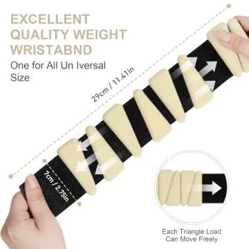 Stylish Adjustable Wrist Weights Set of 2 for All Fitness Levels