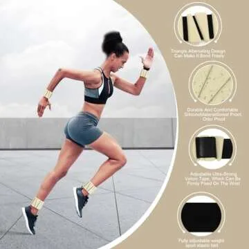 Adjustable Wrist Weights for Yoga, Pilates & Cardio