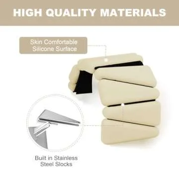 Adjustable Wrist Weights for Yoga, Pilates & Cardio