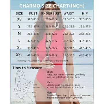Charmo Sexy Rash Guard One Piece Bathing Suits for Women