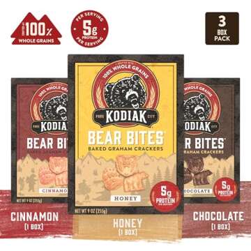 Kodiak Cakes Bear Bites Protein-Packed Graham Crackers