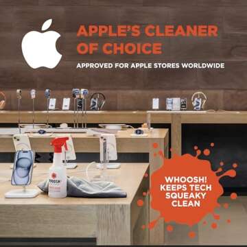 WHOOSH! Large Screen Cleaner Spray & Wipe - 16.9 fl oz