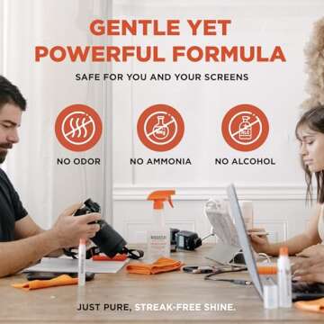 WHOOSH! Large Screen Cleaner Spray & Wipe - 16.9 fl oz