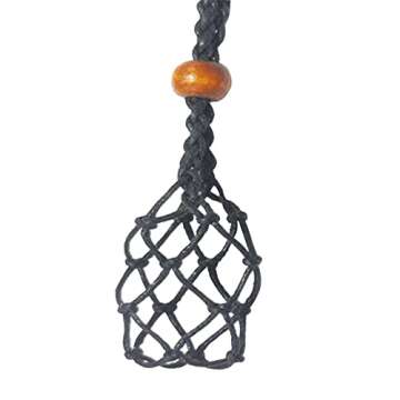 CHUXI DIY Unisex Adult Wax Rope Beaded/Rope Necklace Kit with Adjustable 68cm Alloy Rope Chain, Pink Rhinestone, Round Simulated Pearl