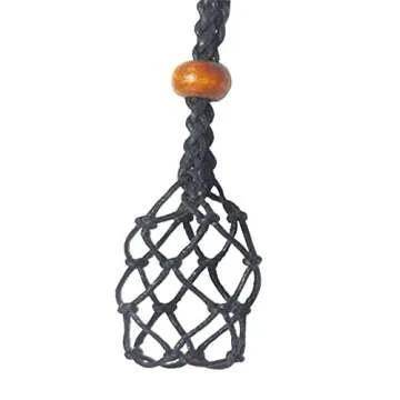 CHUXI DIY Unisex Adult Wax Rope Beaded/Rope Necklace Kit with Adjustable 68cm Alloy Rope Chain, Pink Rhinestone, Round Simulated Pearl