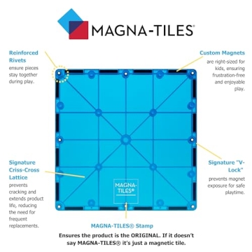 MAGNA-TILES 32-Piece Magnetic Building Set for Kids
