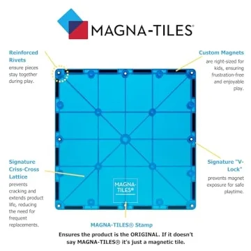 MAGNA-TILES 32-Piece Magnetic Building Set for Kids