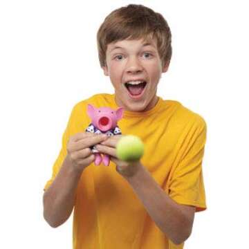 Hog Wild Pig Ball Popper Toy - Includes 4 Soft Foam Balls - Squeeze to Pop Air Powered Balls Up to 2...