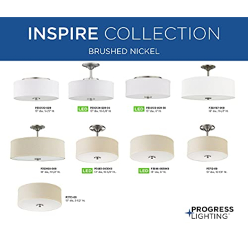 Progress Lighting Inspire Two-Light Flush Mount Fixture