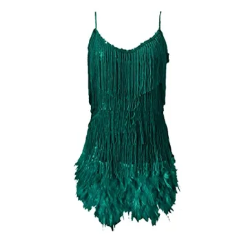 ECDAHICC Women's Flapper Dress with Sequins and Fringes