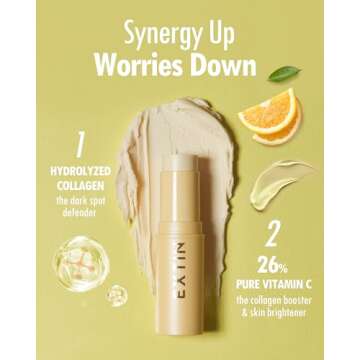 KAHI BALM SEIRES | Extin C Balm Stick - Vitamin C Infused Moisturizer Stick & Makeup Balm Multi Balm |Starter & Finishing Balm for Skin Brightening & Fine Lines (0.32 fl oz)