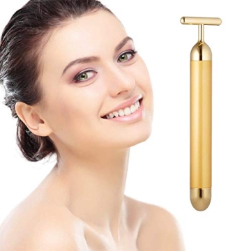 24k Golden Pulse Facial Massager Firm Tighten Skin
