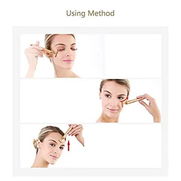 24k Golden Pulse Facial Massager Firm Tighten Skin