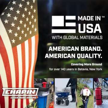 Chapin International 023883200107 Chapin 20010 1-Gallon SureSpray Sprayer for Fertilizer, Herbicides and, 1 gal, Polypropylene (PP), Plastic, Translucent