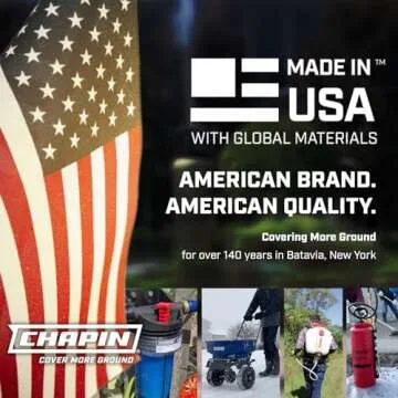 Chapin International 023883200107 Chapin 20010 1-Gallon SureSpray Sprayer for Fertilizer, Herbicides and, 1 gal, Polypropylene (PP), Plastic, Translucent