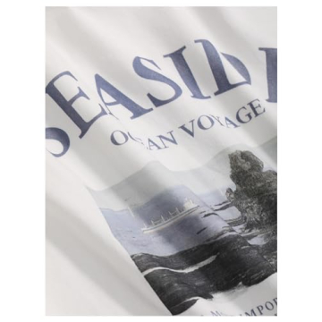 Stylish GORGLITTER Women's Oversized Graphic Tee Top