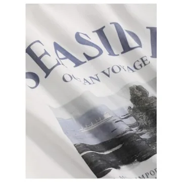 Stylish GORGLITTER Women's Oversized Graphic Tee Top