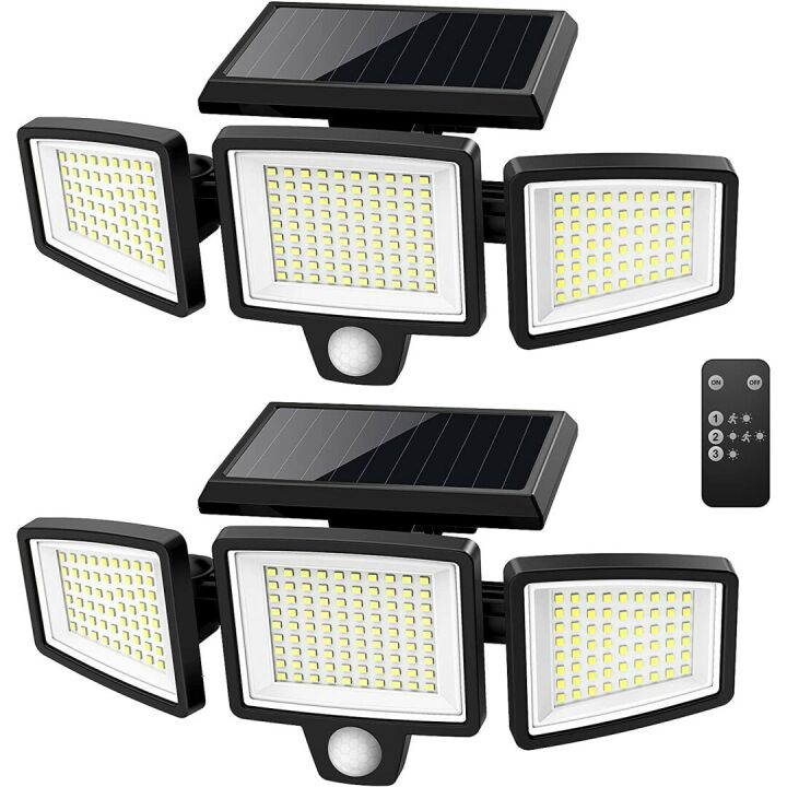 Solar Outdoor Security Lights with Remote Control