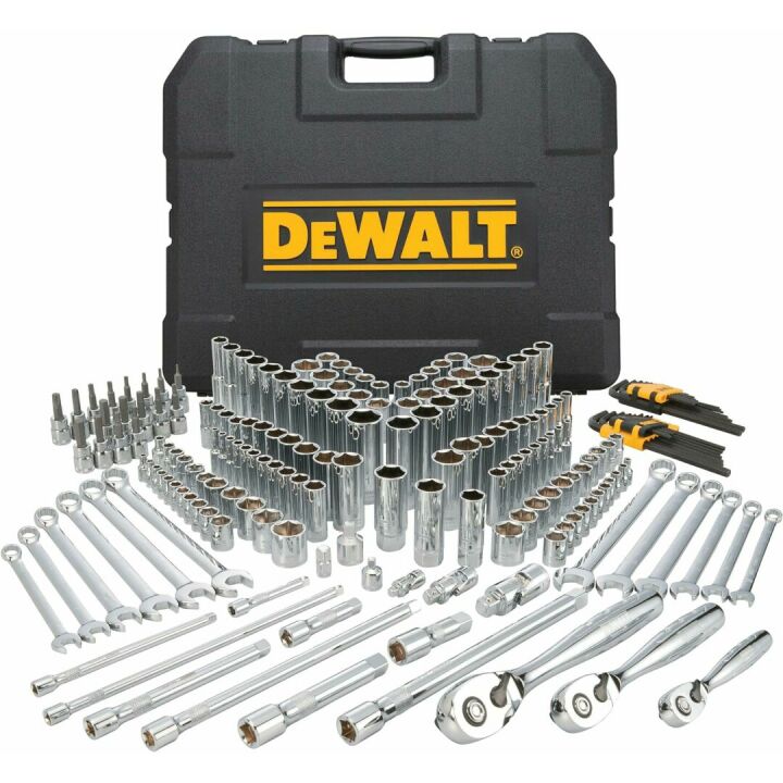 DEWALT Mechanics Tool Set, 204 Pieces, Ultimate Flexibility