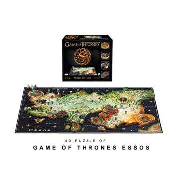 4D Cityscape Game of Thrones (GoT) 3D Time Puzzle of Essos (1400-Piece)