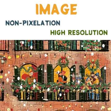 Christmas Winter Scene Puzzle 1000 Pieces for Adults