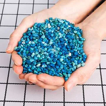 1 lb Turquoise Tumbled Chips for Jewelry & Decor