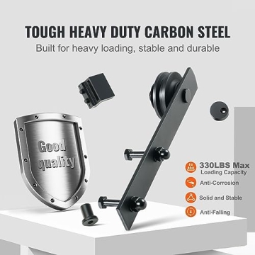 VEVOR 8FT Heavy Duty Sliding Barn Door Hardware Kit