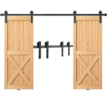 VEVOR 8FT Heavy Duty Sliding Barn Door Hardware Kit