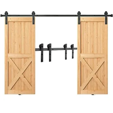 VEVOR 8FT Heavy Duty Sliding Barn Door Hardware Kit