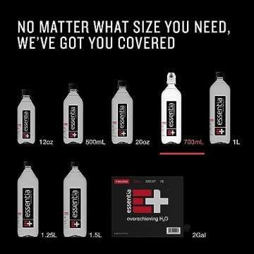 Essentia Water LLC, Ionized Alkaline Bottled Water; 99.9% Pure, Infused with Electrolytes, 9.5 pH or Higher with a Clean, Smooth Taste, 23.67 Fl Oz (Pack of 24)