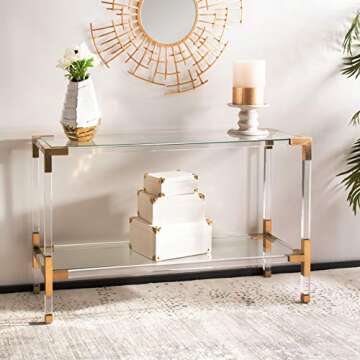 SAFAVIEH Couture Collection Arverne Bronze Acrylic Console