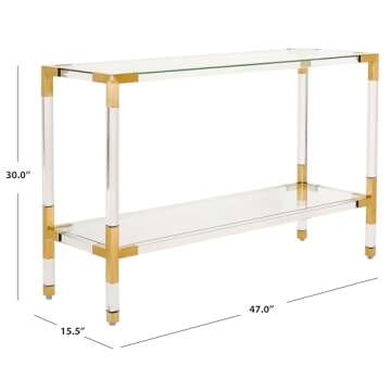 SAFAVIEH Couture Collection Arverne Bronze Acrylic Console
